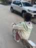巴拉巴拉童裝女童衛(wèi)衣時尚條紋上衣兒童可愛甜美印花秋裝 黃綠色調(diào)00334 130cm 曬單實拍圖