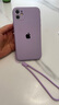 謎麟 適用蘋果11手機(jī)殼液態(tài)硅膠全包攝像頭iPhone11Pro手機(jī)殼防摔11ProMax防滑軟殼 蘋果11【草紫色+鋼化膜+掛繩】 曬單實(shí)拍圖