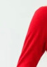 法国KJ保暖内衣套装女加绒加厚柔软舒适圆领修身美体衣女士本命年大红色结婚秋衣秋裤2021秋冬新款 红色(80--135斤) 均码(80--135斤) 实拍图