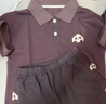 巴厘小豬兒童運(yùn)動套裝夏季2025新款男童polo領(lǐng)休閑衣服薄款短袖女寶寶夏裝 桑葚紫 100 曬單實(shí)拍圖