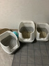 樂優(yōu)派貓砂盆全封閉防外濺貓廁所貓屎盆貓沙盆貓便盆 灰白小號(hào) 曬單實(shí)拍圖