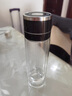 RICH YOUR HOME德國品質(zhì)茶水分離杯一鍵開蓋雙層玻璃杯防摔防爆高硼硅車載水杯 [排氣閥設(shè)計]商務(wù)黑500ml 曬單實拍圖