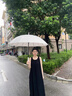 愛上雨24骨雨傘長柄男女士家用大號自動加固結實抗風暴雨專用定制直桿傘 全纖維中棒-加大-24骨梧桐米 曬單實拍圖