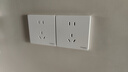 施耐德電氣 開關(guān)插座面板 86型暗裝家用墻壁電源插座面板 皓呈系列奶油白色 正五孔十支裝(新國標) 插座 曬單實拍圖