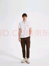 比音勒芬（Biemlfdlkk）【冰氧吧】2025春夏新款男休閑上衣多色抗菌涼感舒彈短袖POLO衫T 07黑色 4XL （125） 曬單實拍圖