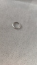 順慶銀樓足銀999 素宇戒指 經(jīng)典磨砂素圈戒指送女友七夕禮物 素宇戒指圈口9 曬單實拍圖