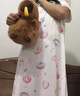 愛慕兒童家居服女童孩零碳蘭精莫代爾短袖睡裙夏季接觸涼感睡衣甜甜圈140 曬單實(shí)拍圖