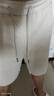 卡賓男裝LOGO刺繡休閑短褲24夏寬松褲子拼接潮流 杏色 48 曬單實拍圖