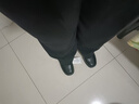 達芙妮單鞋女英倫風粗高跟小皮鞋通勤百搭女鞋子 4024404030 黑色 38  曬單實拍圖