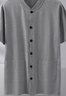 皮爾卡丹（pierre cardin）夏季中老年人男棉開衫短袖t恤寬松爸爸上衣對襟系扣爺爺打底衫 深灰 2XL 160-180斤 曬單實拍圖