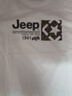 吉普（JEEP）【7A抗菌】100%純棉T恤男士短袖夏季寬松透氣衣服男裝 白色 XL 曬單實拍圖