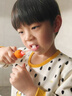 brushbaby兒童專用電動牙刷兩歲3歲6歲12歲以上定時保護(hù)軟毛聲波磁吸充電 老虎款【2年質(zhì)?！?主機(jī)+3刷頭 曬單實拍圖