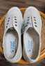 斯凱奇（Skechers）女平底鞋夏季季網(wǎng)面蕾絲透氣鞋子女士時尚低幫113821 乳白色/OFWT 38.5 曬單實拍圖