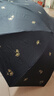 天堂 防紫外線晴雨傘三折 雨傘黑膠防曬太陽傘遮陽晴雨傘 午夜藍 曬單實拍圖