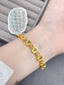 中國黃金（CHINA GOLD）黃金手鏈足金十三幺麻將手串轉運珠首飾七夕情人節(jié)生日禮物送女友 【財源亨通】足金轉運珠手串 約5.7g 曬單實拍圖