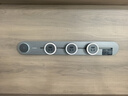 西門(mén)子（SIEMENS）旗艦款軌道插座 明裝可移動(dòng)軌道套裝 灰色60cm+3五孔模塊 曬單實(shí)拍圖