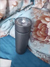 物生物純鈦保溫杯茶水分離便攜禮品咖啡杯茶杯禮物吸管杯 內(nèi)斂銀 曬單實(shí)拍圖
