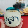 極素手繪熊貓茶葉罐密封罐陶瓷高檔精致便攜小號創(chuàng  )意防潮迷你儲物罐子 熊貓戲竹茶葉罐 250ml 無(wú)規格 曬單實(shí)拍圖