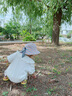 OAK FAMILY春季娃娃領(lǐng)女寶寶打底衫2025新品小女孩長(cháng)袖荷葉領(lǐng)上衣女童衣服 米白色 100 cm 曬單實(shí)拍圖