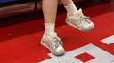 Semir女鞋夏季新款網(wǎng)面透氣小白鞋運(yùn)動(dòng)休閑鞋女SFYM253053 米銀 40 曬單實(shí)拍圖