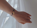 周大福SOINLOVE 愛(ài)蜜金大金馬時(shí)髦黃金轉(zhuǎn)運(yùn)珠足金 情侶 VR923 曬單實(shí)拍圖