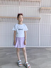班尼路女童夏季套裝運(yùn)動(dòng)裙褲2025新款女孩涼感速干短袖洋氣短褲裙子夏裝 白BN可愛粉兔X+紫BN抱心兔XS 140 【推薦體重56-68斤】 曬單實(shí)拍圖