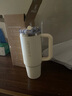 STANLEY巨無霸杯PRO吸管杯水杯保溫杯大容量辦公不銹鋼杯子887ML-米白 曬單實拍圖