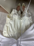 UR2025夏季新款女裝時(shí)尚減齡蝴蝶結(jié)裝飾蛋糕半裙UYU550063 米白 M 曬單實(shí)拍圖