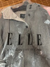 ELLE【100%綿羊毛】灰色格雷系連帽毛呢外套女2024冬新款呢子大衣 灰色 XL 曬單實拍圖