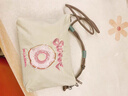 日系刺繡斜挎小包高圓圓同款帆布包2025新款單肩手提包包可愛(ài)女包 【甜甜圈】白色 曬單實(shí)拍圖