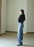 Calvin KleinJeans25春夏新款女士美式復古潮流ck寬松微彈洗水牛仔褲47B928G U3M-牛仔淺藍 26 曬單實(shí)拍圖