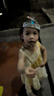 ASK JUNIOR女童連衣裙夏裝無袖拼接撞色公主裙寬松圓領(lǐng)兒童裙子 黃色  120  曬單實(shí)拍圖
