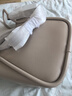 CHARLES&KEITH25夏新品大容量通勤單肩托特包子母包七夕禮物CK2-30782647 Taupe灰褐色 M 曬單實(shí)拍圖
