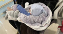 貝瑞加（Babyprints）寶寶連體衣2件裝嬰兒四季內(nèi)衣純棉爬服薄款哈衣柔軟家居睡衣 藍66 曬單實拍圖