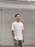馬克華菲【100%棉】短袖T恤男士夏季新款潮牌純棉鋼印壓花圓領(lǐng)上衣男 曬單實(shí)拍圖