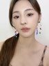 妙奕嘉彩色耳釘夏天多巴胺耳飾2025新款甜美耳環(huán)小眾設(shè)計(jì)串珠長(zhǎng)款耳飾 彩色長(zhǎng)款串珠耳釘 曬單實(shí)拍圖