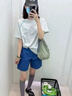 莫小刀冰川藍色薄款速干短袖t恤男女同款夏季運動騎行服羽毛球情侶衣服 冰川藍 XL 【建議120-140斤】 曬單實拍圖