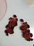 GZBX紅色玫瑰花耳釘女夸張氣質(zhì)長(cháng)款耳墜時(shí)尚百搭度假風(fēng)耳環(huán)女士耳飾品 紅色長(cháng)款耳釘 曬單實(shí)拍圖