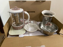 膳魔師（THERMOS）養(yǎng)生壺多功能玻璃煮茶器 燒水壺 全自動(dòng)保溫電熱水壺家用辦公室大容量煮茶壺煎藥壺禮物EHA-1612E 灰白色【燉盅+支架+濾網(wǎng)+輕食籃+蒸鍋】 1.5L 曬單實(shí)拍圖