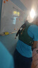 奧尼捷越野背包男戶外徒步登山水袋包越野跑雙肩包專業(yè)隨身跑步背包女 黃綠【送專用杖包】 M 曬單實拍圖