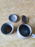 蘇氏陶瓷（SUSHI CERAMICS）汝窯辦公茶杯帶蓋置家用泡茶水杯開片可養(yǎng)過濾喝茶杯禮盒裝J08 曬單實拍圖