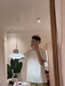 名創(chuàng)優(yōu)品（MINISO）短袖男女情侶t恤新款夏季美式潮牌涂鴉寬松透氣紫色體恤男生衣服 【100%純棉】紫色(浮光筆刷胸標(biāo)_B標(biāo)) L /175(30天質(zhì)量問題全額退) 曬單實(shí)拍圖