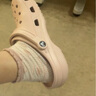 crocs卡駱馳檀健次同款洞洞鞋男沙灘鞋|10001 石英粉-6UR 37/38(230mm) 曬單實(shí)拍圖