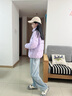 波司登（BOSIDENG）25年冬新款羽絨服男女兒童5A抗菌4防寬松立領(lǐng)外套T250246910DS 浪漫紫|6197 150 /72 約 140-150cm 36kg 曬單實(shí)拍圖