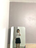京多夢新款女裝西裝褲高腰顯瘦a字闊腿褲夏季短褲黑色復(fù)古百搭oversize 黑色 M 黑色無腰帶(100-110斤） 曬單實拍圖