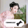 巧丂兒童漢服假發(fā)包頭飾女兒童古裝一體式發(fā)髻古風(fēng)舞臺演出墊發(fā)包發(fā)飾 夢瀾髻 曬單實拍圖