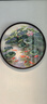 貴妃笑 純手工蘇繡刺繡畫(huà)中式客廳餐廳裝飾畫(huà)玄關(guān)走廊過(guò)道書(shū)房臥室掛畫(huà) 連年有余 畫(huà)框尺寸：80x80cm 曬單實(shí)拍圖