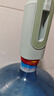 雙槍抽水器桶裝水辦公家用飲水機(jī)電動(dòng)抽水泵壓水器定量可折疊淺綠色 曬單實(shí)拍圖