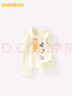 DUUDUU嬰兒衣服新生兒夏季可愛哈衣爬服嬰兒寶寶無袖連體衣 米色 73cm 曬單實(shí)拍圖