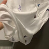 真絲睡衣女吊帶短褲套裝蝴蝶印花性感吊帶高級感純欲風家居服套裝 印花蝴蝶-白【吊帶+短褲】 XL 110-130斤 曬單實拍圖